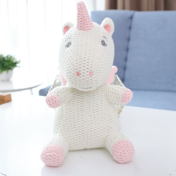 М'яка іграшка Handmade Animals 25см Білий (20136) фото
