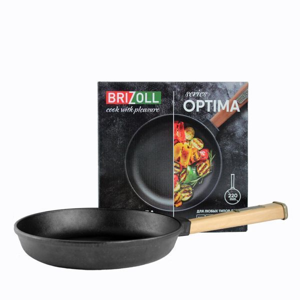 Чугунная сковорода Optimа 220 х 40 мм фото