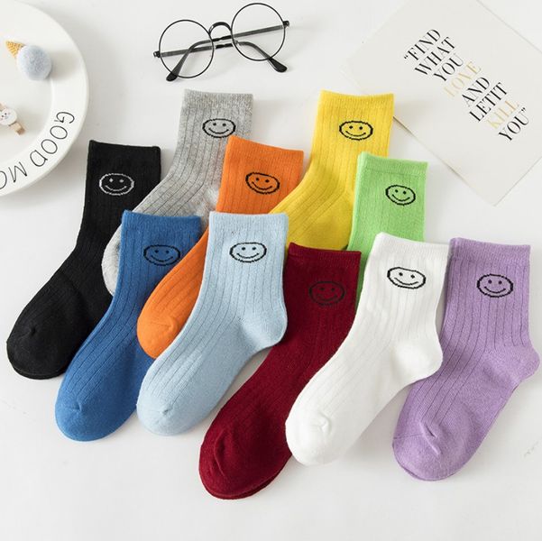 Носки детские однотонные с улыбкой Baby Socks 9-12 лет Желтый (11765) фото