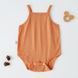 Дитячий однотонний легкий комбінезон Baby Basic (Помаранчевий 59см) фото