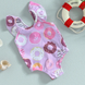 Купальник сплошной для девочек с пончиками Donut Infant Baby, Сиреневый, 9-12 міс 29528-9-12M фото 4