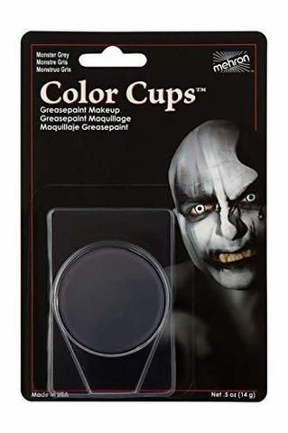 MEHRON Кремовый грим Color Cups Monster Grey (Серый монстр), 12 г фото