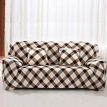 Чохол на тримісний диван еластичний Homytex принт Біфлекс фото