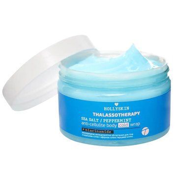 Охолоджуюче антицелюлітне обгортання для тіла з морською сіллю і ефірною олією перцевої м'яти Thalassotherapy фото