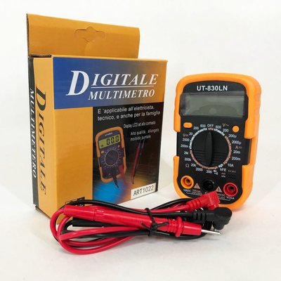 Мультиметр DT-830 LN з підсвічуванням та звуком ABaTap до 750 В Помаранчевий, тестер для вимірювання напруги фото