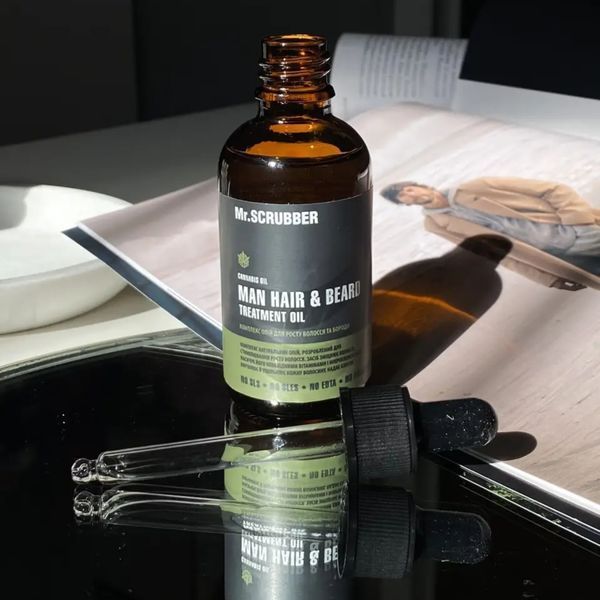 Комплекс олій для росту волосся і бороди (MAN Hair&Beard Treatment Oil) Mr.SCRUBBER, 50 мл фото