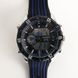 Часы наручные QUAMER, dual time, ремешок каучук. Цвет: синий ws54295 фото 1
