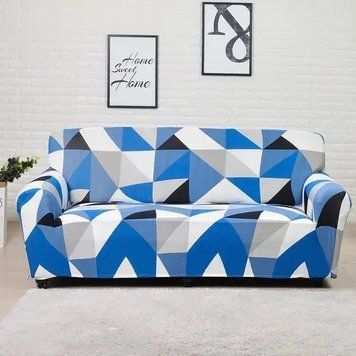 Чохол на тримісний диван еластичний Homytex принт Біфлекс фото