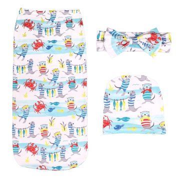 Кокон Baby з капелюшком і пов'язкою 55см Сірий (7022) фото