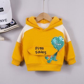 Толстовка детская Dino Saurs Желтый 90см 10463 фото