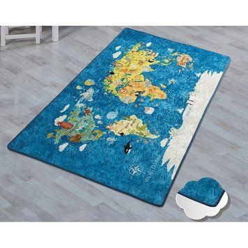 Килим дитячий безворсовий Chilai Home World map Карта фото