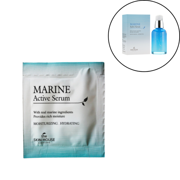 Пробник Увлажняющая сыворотка для лица с керамидами The Skin House Marine Active Serum, 2 мл фото