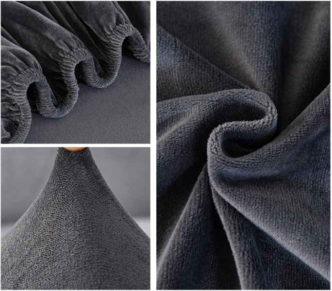 Велюровий чохол на великий 5-місний диван Diana Textile фото