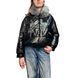 Куртка для подростков с меховым воротником Basic Winter M Черный глянцевый а3671-M-Черний_глянець фото 1