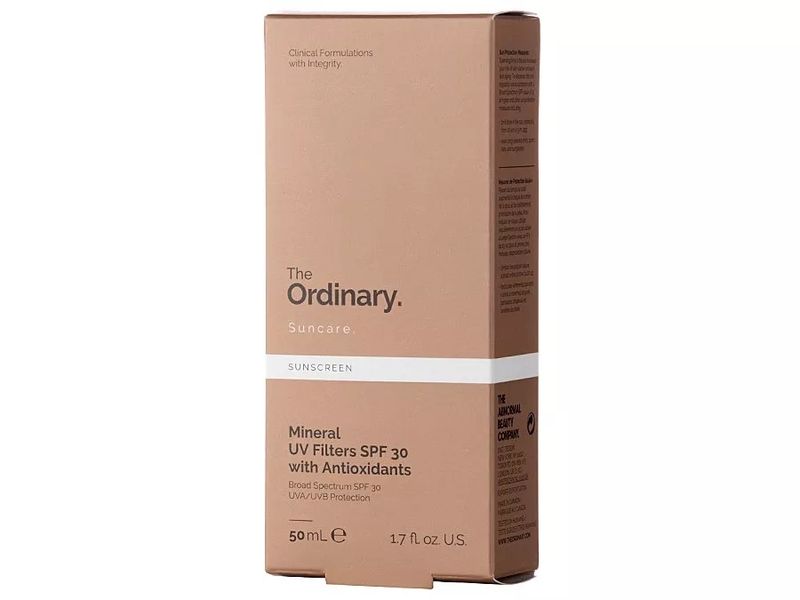 The Ordinary - Минеральный солнцезащитный крем SPF30 с антиоксидантами - Mineral UV Filters SPF30 with Antioxidants - 50ml фото