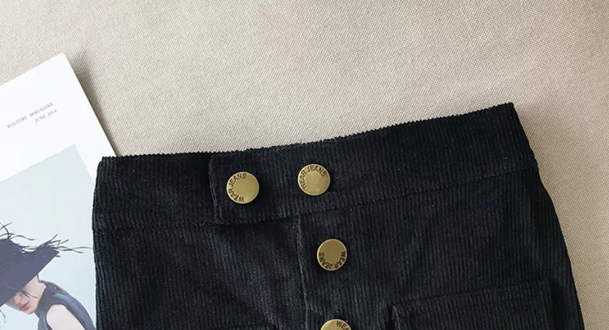 Юбка детская вельветовая Wear Jeans (Черный 90см) фото