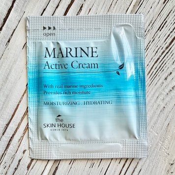 Пробник Зволожуючий крем для обличчя з керамідами The Skin House Marine Active Cream, 2 мл фото