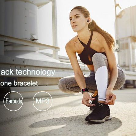 Фітнес браслет FitPro Smart Band M6 (смарт годинник, пульсоксиметр, пульс). Колір: чорний фото