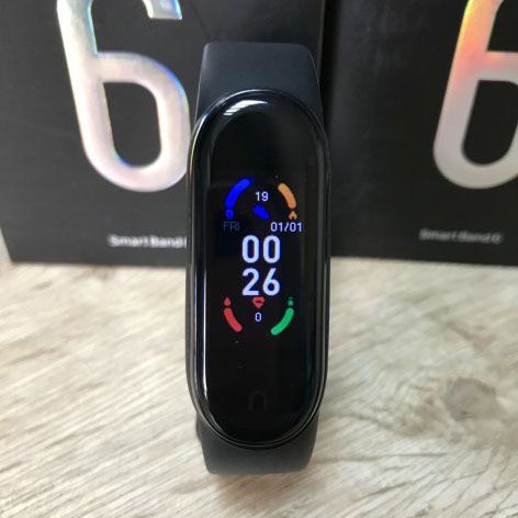 Фітнес браслет FitPro Smart Band M6 (смарт годинник, пульсоксиметр, пульс). Колір: чорний фото