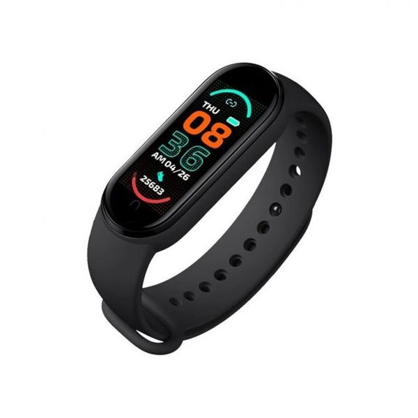 Фитнес браслет FitPro Smart Band M6 (смарт часы, пульсоксиметр, пульс). Цвет: черный фото