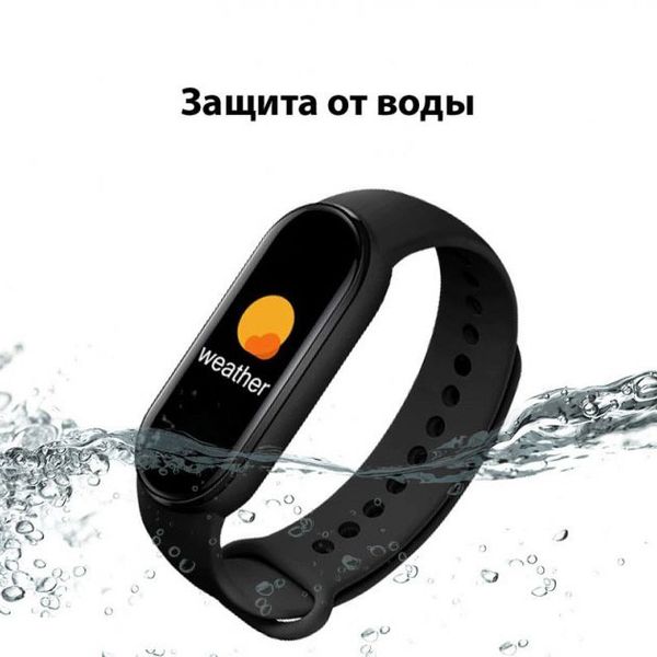 Фітнес браслет FitPro Smart Band M6 (смарт годинник, пульсоксиметр, пульс). Колір: чорний фото