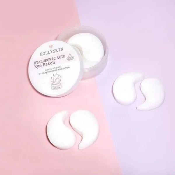 HOLLYSKIN Тканинні патчі під очі з гіалуроновою кислотою Hyaluronic Acid Eye Patch, 100 шт фото