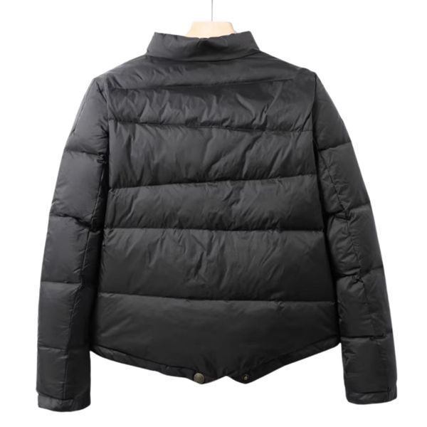 Жіноча куртка з пуху з високим коміром L Чорний (а3462) фото