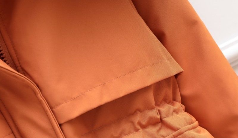 Куртка женская на пуху однотонная с большими карманами S Черный (а3687) фото