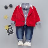 Костюм дитячий трійка з будиночками 90см Червоний (10342) 10342-90см-Красный фото