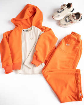 Дитячий спортивний костюм трійка Dolce Bambina Alwair Kids Помаранчевий 164см 81109 фото