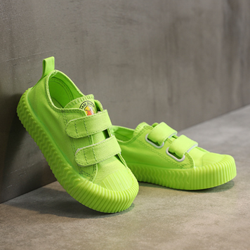 Кеди дитячі однотонні з двома липучками 31 18,5см Зелений (15630) фото