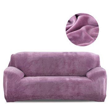 Чехол для защиты трехместного дивана Diana Textile Plush Velvet, 195-230 см, Сиреневый фото