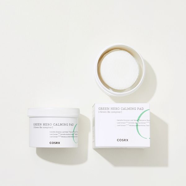 Cosrx - Заспокійливі спонжі для обличчя - One Step Green Hero Calming Pad - 70шт. фото