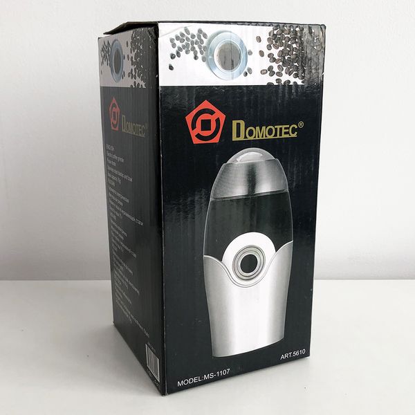 Кавомолка DOMOTEC MS-1107 Сіра (150Вт, 50г) фото