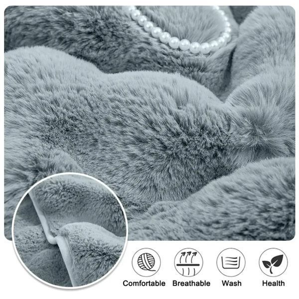 Мягкая накидка для дивана меховая Diana Textile 1 шт фото