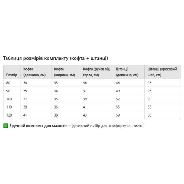 Дитячий костюм із песиком &ndash; кофта та штани на флісі (Хакі, 100 см) фото