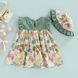 Платье детское с шляпкой Summer Flowers (Зеленый 120см) 13300-120см-Зелений фото 4