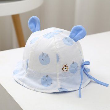 Панама детская с ушками Bunny (Синий 40-46см) фото