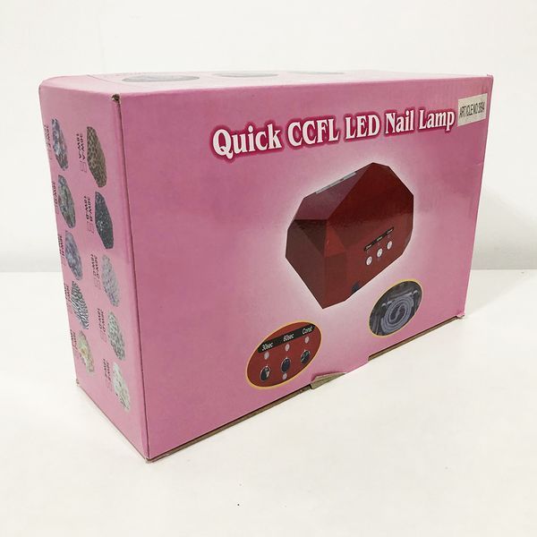 Сушарка для нігтів, лампа для гель лаку UV LAMP CCF + LED. Колір чорний фото