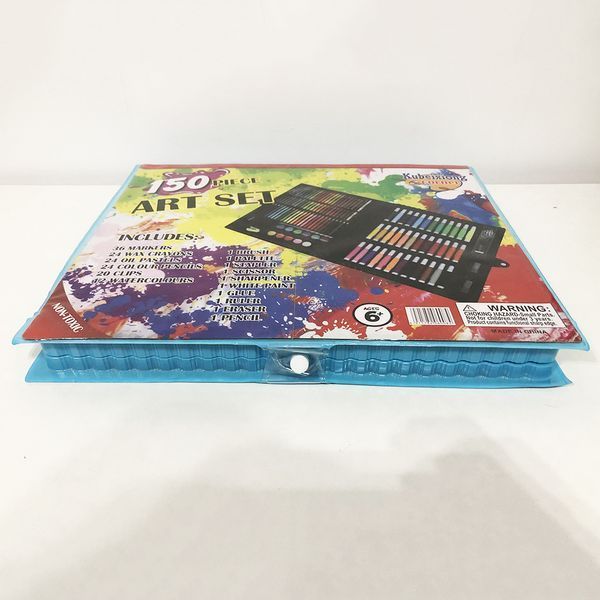 Художній набір валізу для творчості 150 предметів. Колір блакитний фото