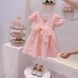 Сукня дитяча з бантом Cute Baby (Рожевий 120см) 11848-120см-Розовый фото 3