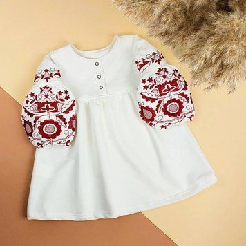 Дитяча сукня з вишивкою "Тереза", Молочний, 104 (4 роки) фото