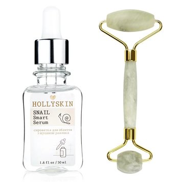 Сыворотка для лица HOLLYSKIN Snail Smart Serum + Роллер для лица фото