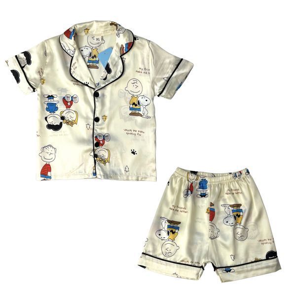 Дитяча піжама з яскравими малюнками XBR Kids (Молочний 110см) фото