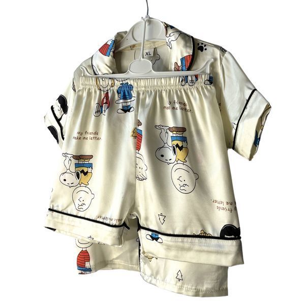 Дитяча піжама з яскравими малюнками XBR Kids (Молочний 110см) фото