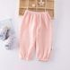 Штани дитячі муслінові однотонні Baby Basic (Рожевий 120см)