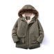 Зимняя парка с капюшоном из искусственного меха, зеленая, 120 см 26352-зелена-120 фото 6