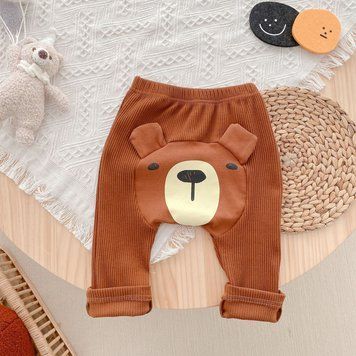 Штаны детские с собачкой Baby (Коричневый 90см) фото