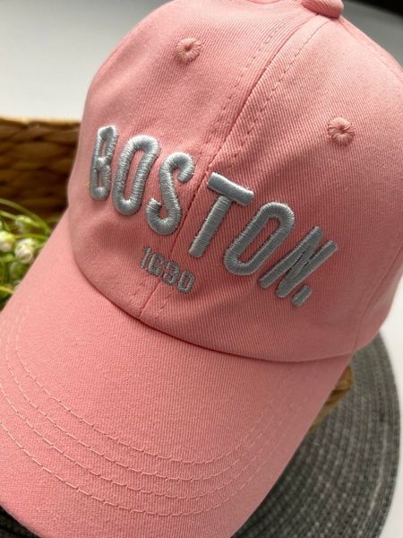 Кепка Boston розовая, размер 54 фото