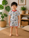 Костюм дитячий двійка з принтами Summer Fashion (Сірий 110см) 13354-110см-Сірий фото 3